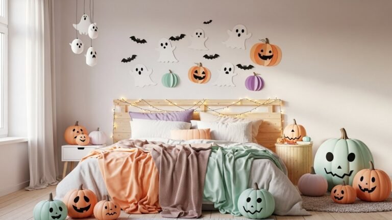 12+ easy diy room decor wall art craft ideas bedroom paper halloween