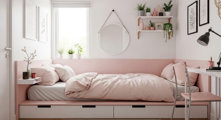 Small Bedroom Ideas Cozy Aesthetic Pink: Soft & Dreamy Space Inspiration