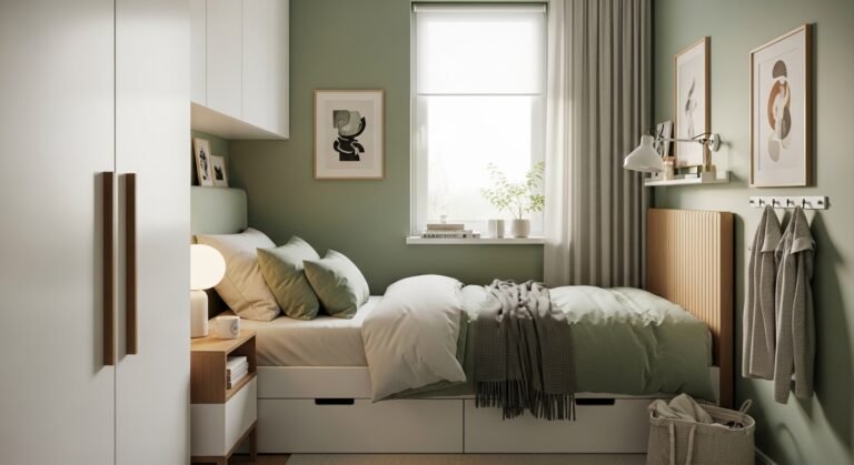 Bedroom Ideas for Small Rooms: Cozy Sage Green Inspiration