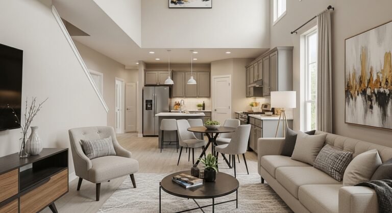 Townhome Interior Ideas: Stylish, Functional & Space-Smart Designs