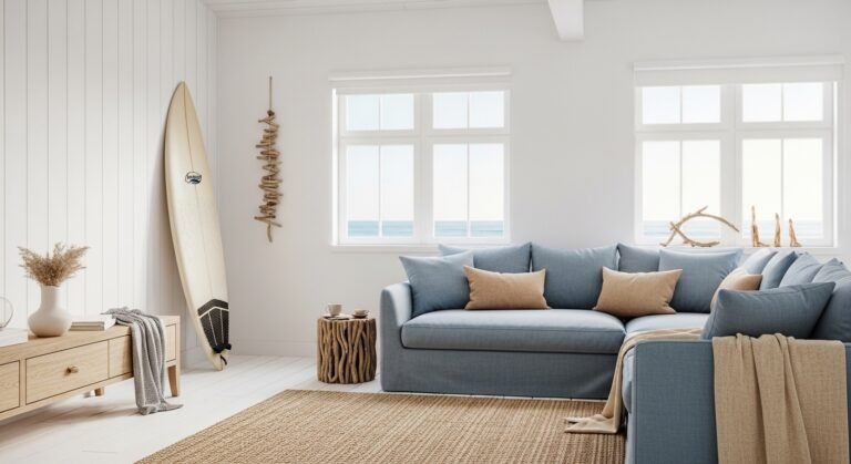 Surf House Interior: Breezy, Coastal & Relaxed Design Ideas for a Perfect Beach Vibe