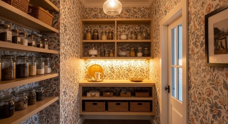 Pantry Wallpaper Interior: Stylish Ideas to Transform Your Kitchen Storage Space
