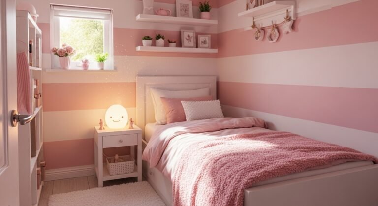 Bedroom Ideas for Small Rooms Cozy Pink and White