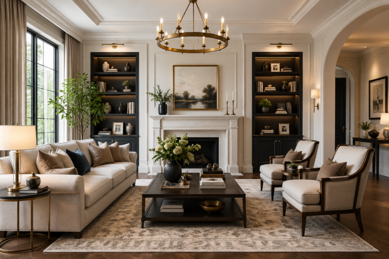 Modern Classic Interior Living Room: Timeless Elegance with a Contemporary Touch