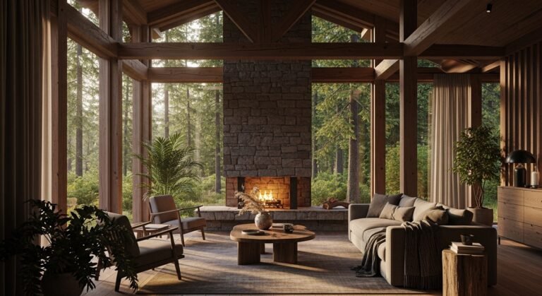 Forest House Interior: Nature-Inspired Design Ideas for a Warm and Cozy Home