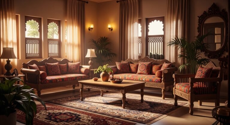 Desi House Interior: Traditional Elegance with Modern Comfort