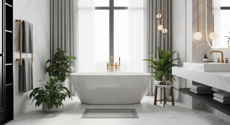 Bathroom Interior with Bathtub: Elegant Ideas to Create a Luxury and Relaxing Space