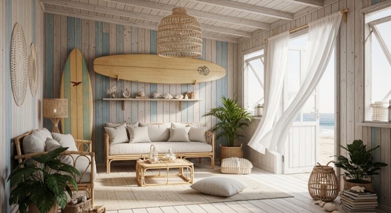Surf Shack Interior: 12 Relaxed and Coastal Design Ideas for a Breezy Home