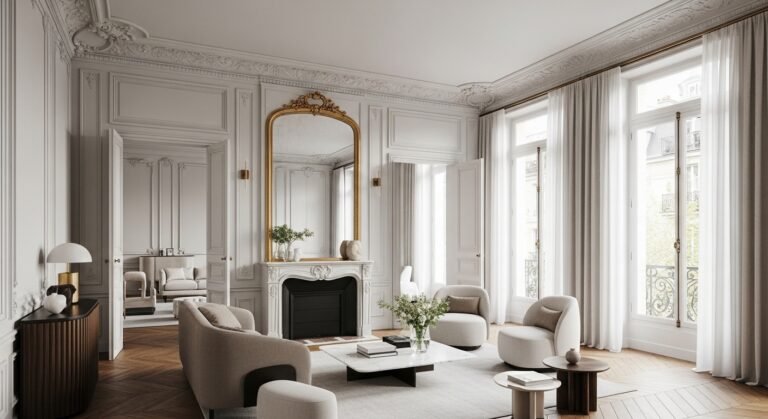 Haussmann Interior: Timeless Parisian Elegance for Modern Homes