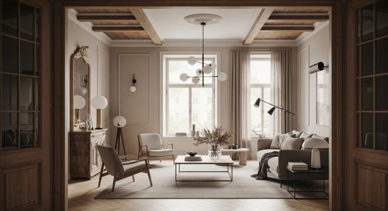 Old Modern House Interior Design: Blending Classic Charm with Contemporary Style