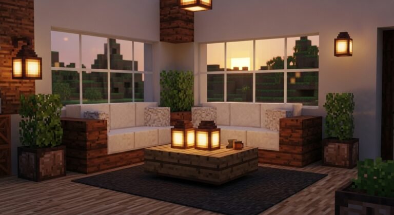 Minecraft Living Room Interior Ideas: Creative Designs to Upgrade Your Build