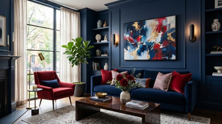 Blue and Red Interior: Bold and Balanced Design Ideas for a Stunning Space