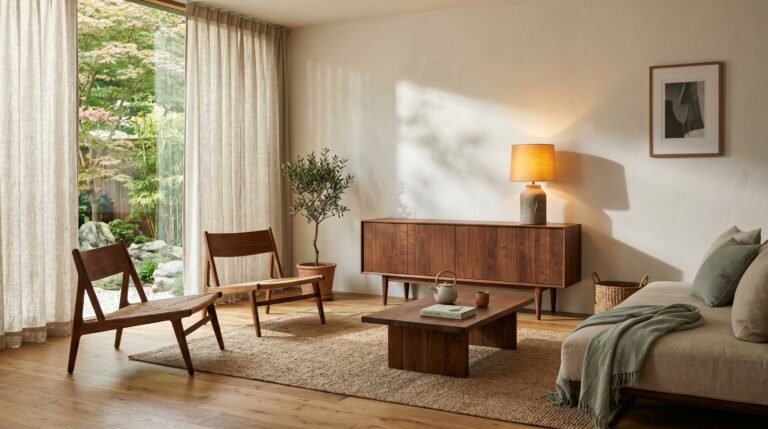 When Two Worlds Meet: The Quiet Magic of Mid-Century Japandi Interior Design