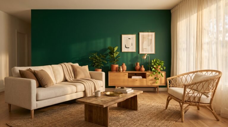 The Green Wall Interior That Changed How I Feel About Coming Home