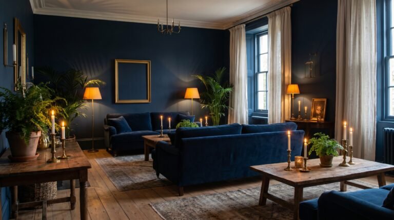 The Dark Blue Interior That Finally Made My Home Feel Like Mine