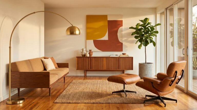 The MCM Living Room That Makes You Feel Something the Moment You Walk In