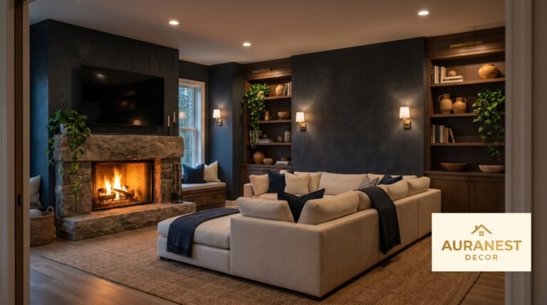 The Living Room With Fireplace and TV: How to Design a Space That Feels Like a Warm Embrace