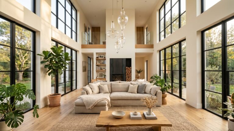 The Double Volume Living Room: How High Ceilings Transform a House Into a Home That Breathes