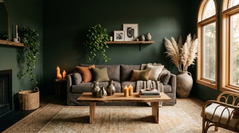 The Moody Organic Modern Living Room: How to Create a Space That Feels Like a Deep Breath