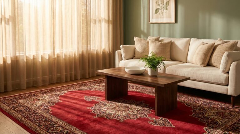 The Red Rug Living Room: How One Bold Choice Can Transform Your Entire Home