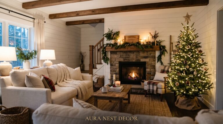 Why the Modern Farmhouse Christmas Living Room Is the Only Aesthetic That Actually Feels Like the Holidays