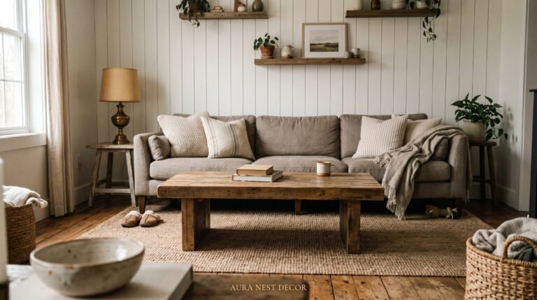 The Living Room That Feels Like a Deep Breath: Modern Rustic Farmhouse Decor Ideas That Actually Work