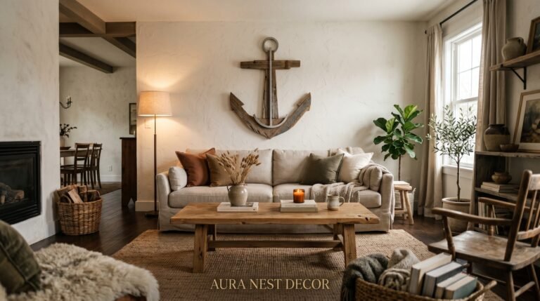 The Modern Rustic Living Room Wall That Stopped Every Single Guest in Their Tracks