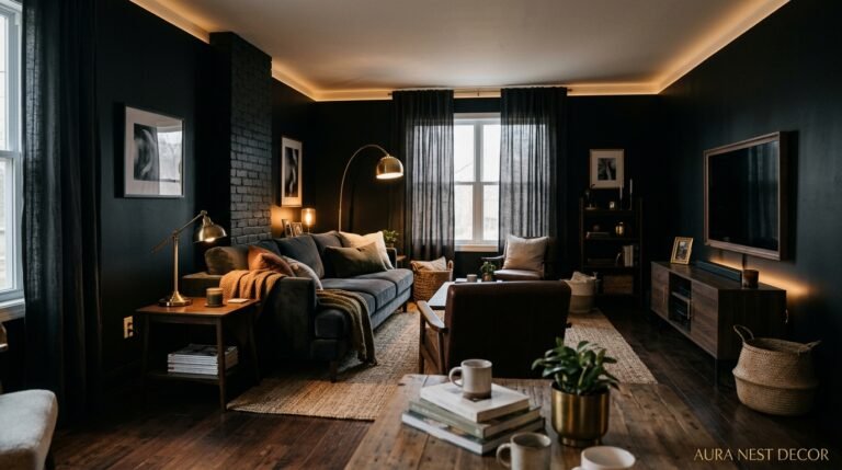 Why the Boldest Living Room I’ve Ever Seen Was Almost Entirely Black