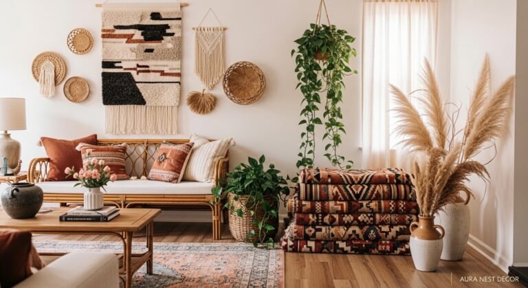 The Cozy Boho Living Room You’ve Been Pinning For Years — Here’s How to Actually Pull It Off