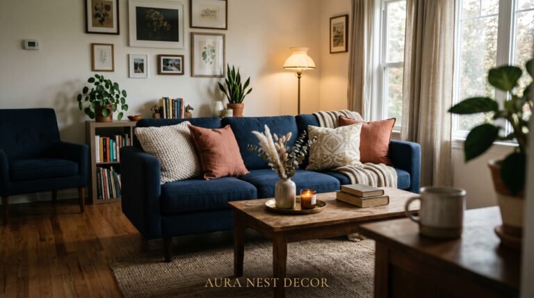 The Blue Couch That Changed My Entire Living Room (And the 12 Ways to Style It Right)