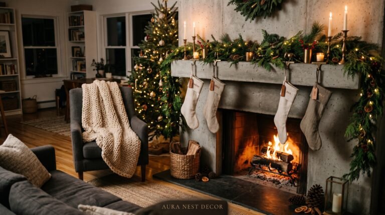The Fireplace Makeover That Makes Your Living Room Feel Like a Christmas Film Set