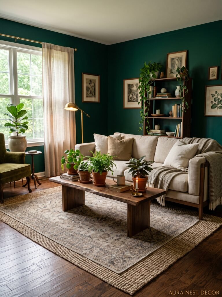 Why Emerald Green Is the Living Room Color That Actually Stays Interesting