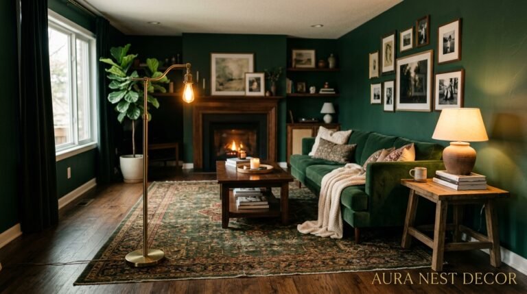 Dark Green Living Room Ideas That Actually Feel Livable (Not Like a Forest You Got Lost In)