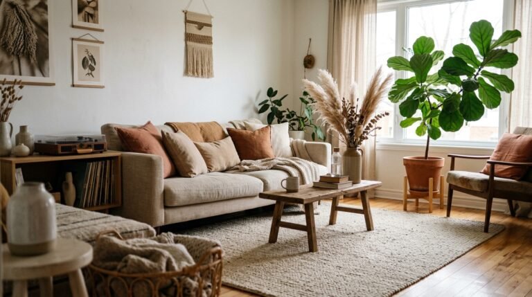The Modern Boho Living Room: How to Make It Feel Collected, Not Chaotic