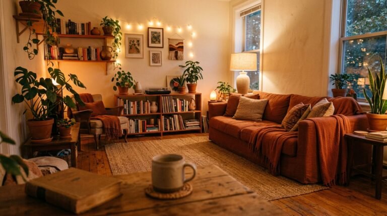 The Orange Living Room That Made Me Stop Scrolling — And Then Stop Renting Beige