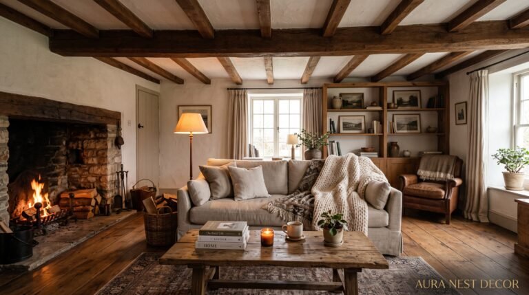 Why the Coziest Living Rooms on Pinterest All Have This One Farmhouse Thing in Common
