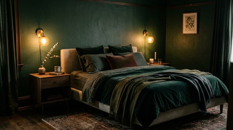 Dark Feminine Green: The Bedroom Aesthetic That’s Quietly Taking Over Every Beautiful Home Right Now