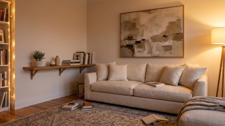 Small Living Room Walls That Actually Look Intentional (Not Desperate)