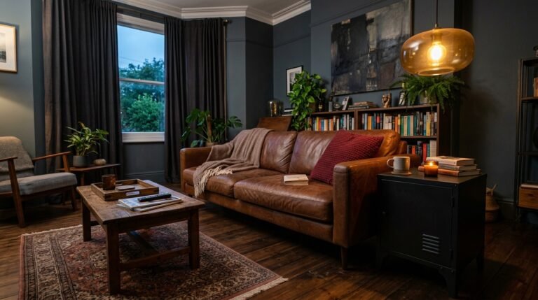 Brown, Black, and Red in the Living Room: The Color Combo That Shouldn’t Work But Absolutely Does