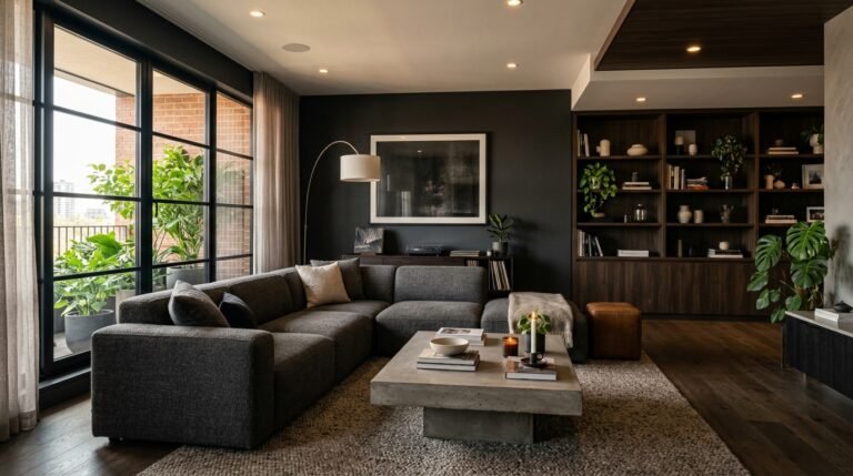 The Modern Man’s Living Room: Design Moves That Actually Work (No Showroom Vibes Required)