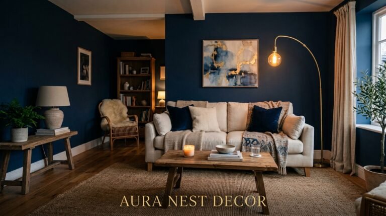 Why Navy Is the One Living Room Color That Actually Gets Better the Longer You Live With It