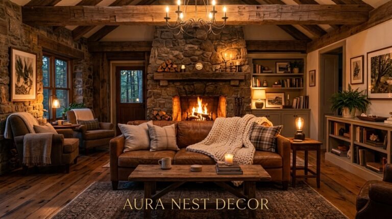 The Warm Rustic Living Room Look That Feels Expensive But Costs Almost Nothing to Pull Off