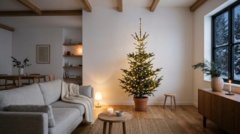 The Case for a Christmas Living Room That Says More With Less