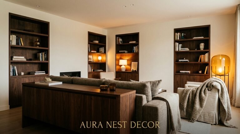 Dark Wood Living Rooms Are Having a Moment — And Honestly, It’s About Time