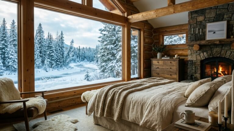 Winter Cabin Bedroom View: 12 Ideas to Create a Cozy Retreat
