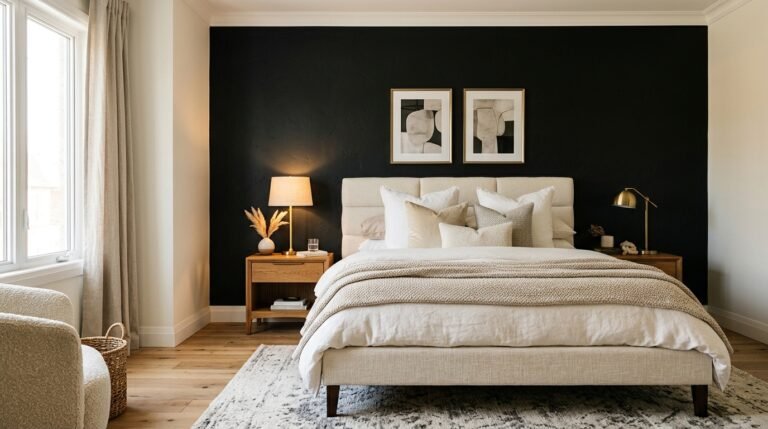 Black Feature Wall Bedroom Ideas: 12 Stylish Ways to Create a Bold and Cozy Space