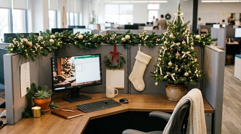 15 Christmas Cubicle Decor Ideas to Outshine Your Office