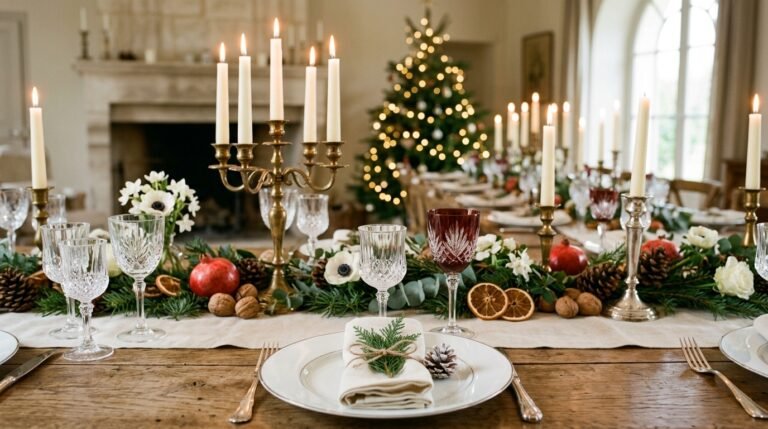15 Elegant French Christmas Centerpieces for a Festive Table