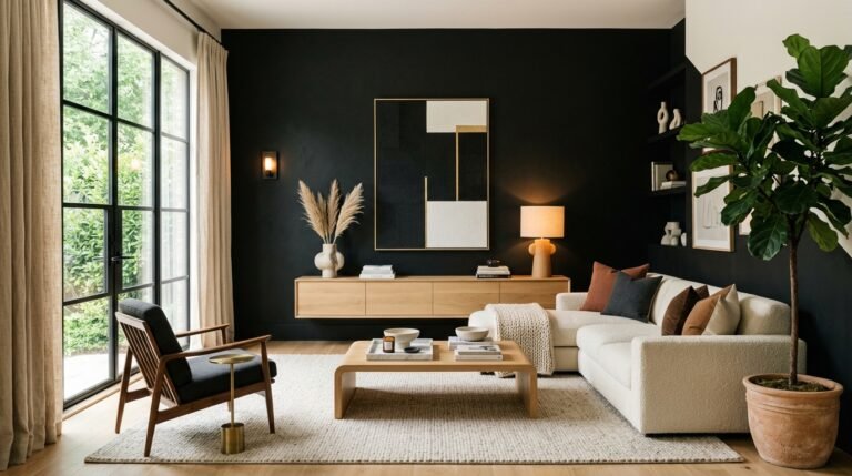 Black Accent Walls: 12 Stylish Ideas to Create a Bold and Beautiful Home