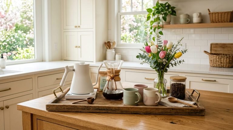 Spring Coffee Bar Decor Ideas That Make You Actually Wish to Have One This Season